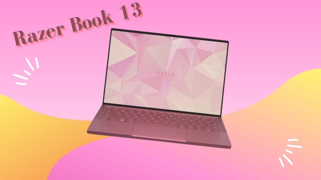 Pink gaming laptop Razer Book 13